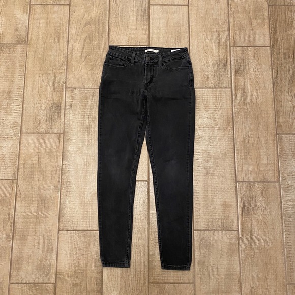 Levis Denim - Levis 535 Super Skinny Jeans 29 Dark Wash Black Denim Minimalist Classic Pants